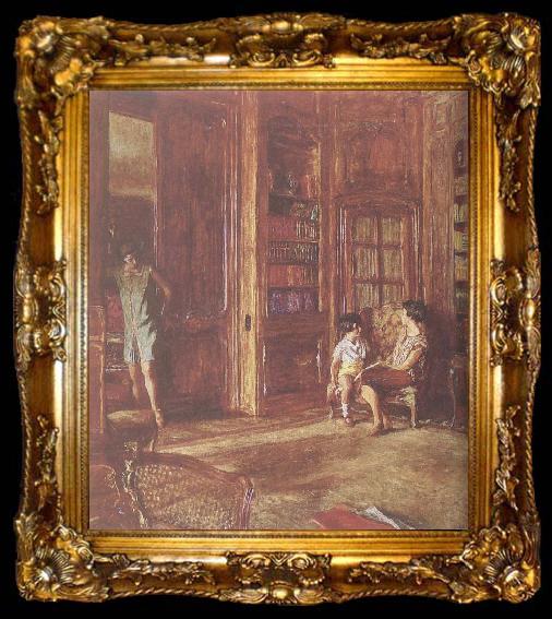 framed  Edouard Vuillard Li the lady and her children, ta009-2